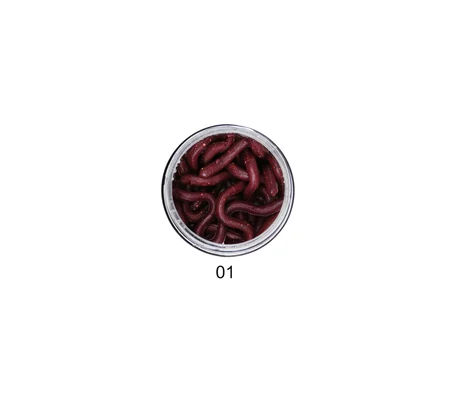 River Long Worm 10 cm Bloody 12'li Silikon Kurt Yem