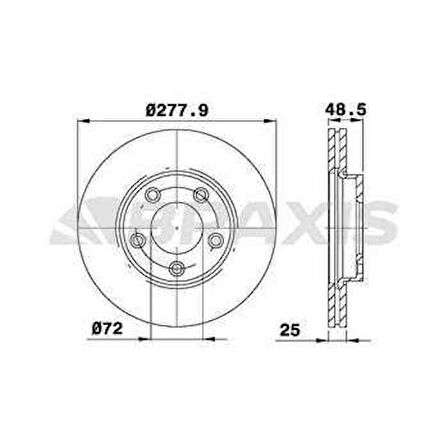 Mazda On Fren Aynası Havalı Mazda 5 05>mazda 3 03>10 277×5 - Braxıs Ae0153