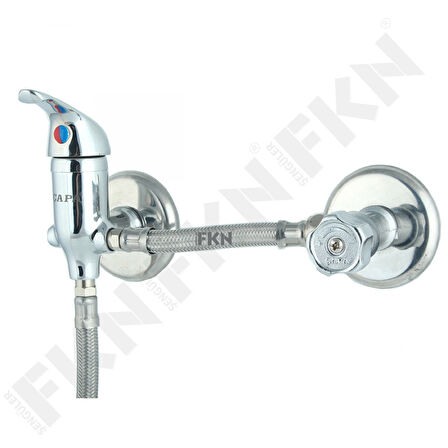FKN Çapa Mini Mix Sıcak Su - Soğuk Su Taharet Bataryası Takımı (15 cm - 50 cm)