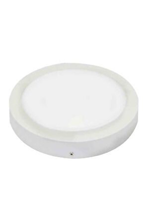 1 Adet 12W 3000K Günışığı Işık Sıva Üstü Smd Yuvarlak Led Panel KDL421