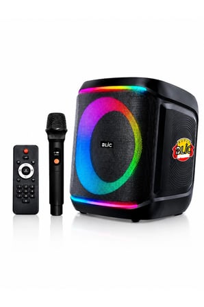 Blic BLS-78 40W Taşınabilir Kablosuz Karaoke Hoparlör Kumandalı  Mikrofonlu Taşınabilir Ses Sistemi