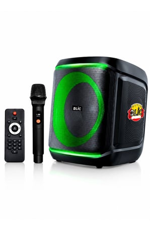 Blic BLS-78 40W Taşınabilir Kablosuz Karaoke Hoparlör Kumandalı  Mikrofonlu Taşınabilir Ses Sistemi