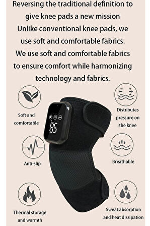 Glr ZK-2068 3D Kablosuz Diz Masaj Aleti | Isıtmalı, Titreşimli ve Akupunktur Noktalı Diz, Omuz, Dirsek Masaj Cihazı