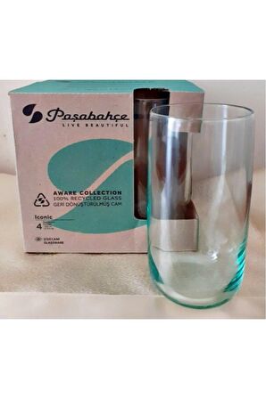 Aware Iconic 4lü Yeşil Meşrubat Bardağı 365cc 420805