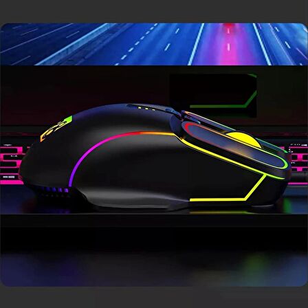 Kablolu Işıklı Rgb 3600 Dpi Gaming Mouse Bwm8