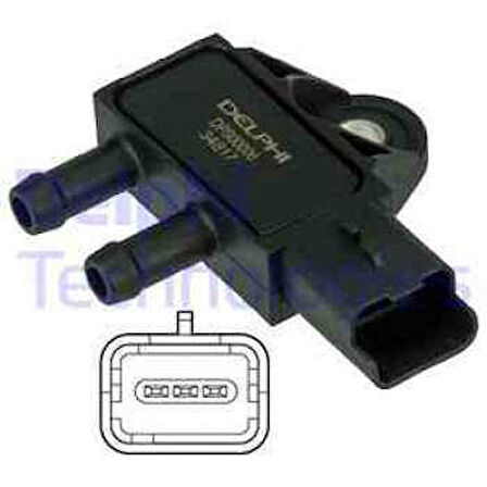 Psa Egzoz Basıncı Sensoru Mini R55 R56 06>10 Peugeot Citroen Dv6 Mazda - Delphi Dps00006