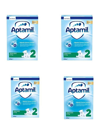 Aptamil 2 Bebek Sütü 6 - 9 ay 250 gr 4'lü