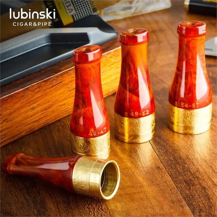 Lubinski 4'lü 4 Boy Puro Ağızlığı Kahve-Gold (42-57 Ring)