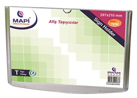 MAPİ T TİPİ YATAY AFİŞ TAŞIYICI STANDLAR (A4)