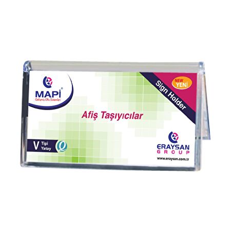 MAPİ V TİPİ YATAY AFİŞ TAŞIYICI STAND (120X70)