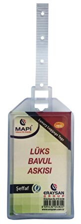 MAPİ LÜKS BAVUL ASKISI (PLASTİK) 45X85 ŞEFFAF TEKLİ