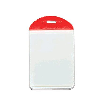 MAPİ PVC KART POSETLERİ (DİKEY) KIRMIZI SERİTLİ100'LÜ PAKET