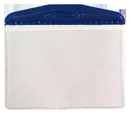 MAPİ PVC KART POSETLERİ (OVAL) MAVİ SERİTLİ    100'LÜ PAKET