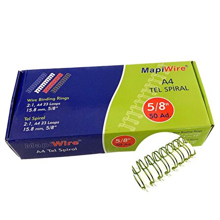 MAPİWİRE 5/8 KUTU TEL M.SARI    50 AD.