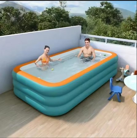 135 Cm 3 Boğumlu Büyük Boy Ai̇Le Boyu Şi̇Şme Havuz Çocuk Havuzu Bahçe Balkon