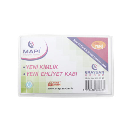 Mapi 54x86 Pvc Yeni Ehliyet Kimlik Kabı 100 lü 9101295