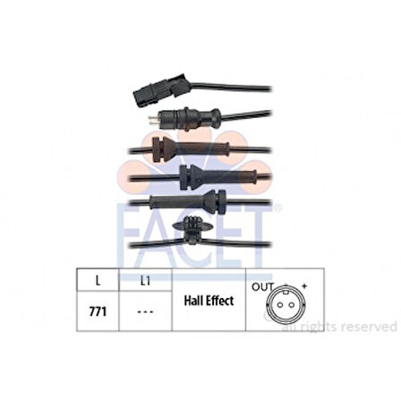 Renault Abs Kablosu Sensoru On Megane II - Facet 21.0156