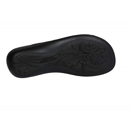 Ceyo 9808-15 Ortopedik Je Siyah Kadın Terlik