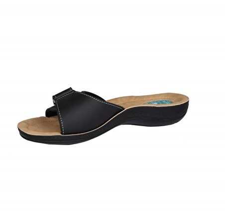 Ceyo 9808-15 Ortopedik Je Siyah Kadın Terlik