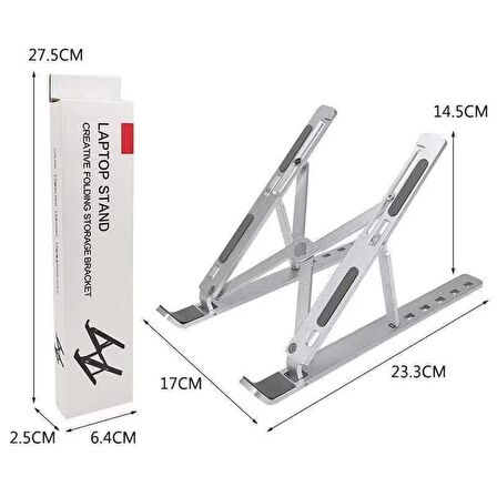 Alüminyum Manyetik Katlanabilir Ayarlı Dizüstü Laptop Standı  At-03