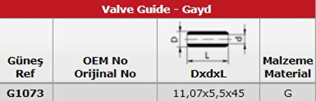 Suzukı Subap Gaydı (in 8 Ex 8) Swift Gti 16v - Gunes G1073