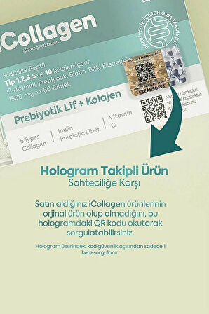 icollagen Kolajen ve Probiyotik Tablet - 60 Adet