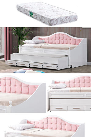 Yavrulu Karyola, Eymen Yavrulu Yatak - Pembe 1 Adet Comfort Yatak