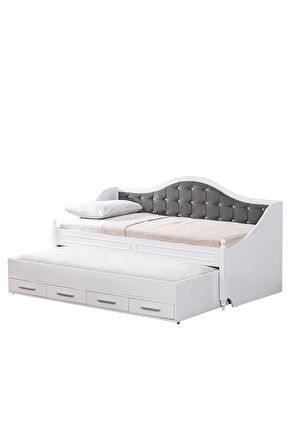 Yavrulu Karyola, Eymen Yavrulu Yatak - Gri 1 Adet Comfort Yatak