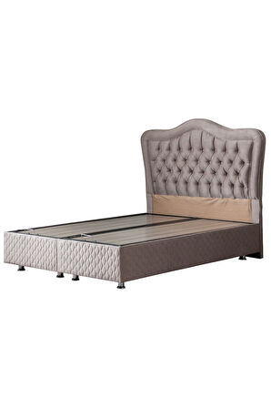 Camelli New Baza Başlık Deluxe Ortopedik Yatak Seti, Açık Gri