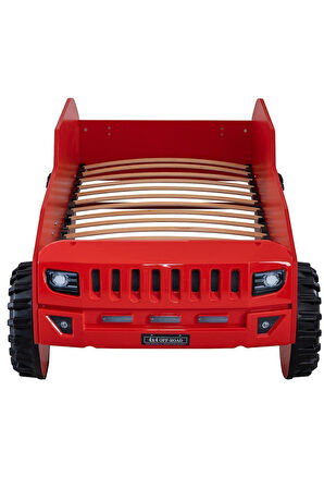 Arabalı Yatak, Jeep Arabalı Yatak - Kırmızı