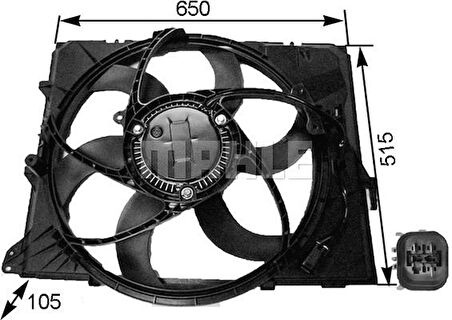 Bmw Komple Fan Bmw E87 E90 N43 N45n N46n - Mahle Cff 264 000s
