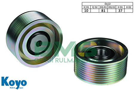 Mercedes Truck Kayıs Gergi Rulmanı Kanallı (ym758137) Mercedes Travego 00> (81x37x10) Euro 4-5 - Bms 298