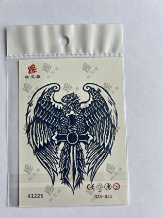 Dragon Çince 3 Hafta Kalıcı 4 Adet Minimal Yarı Kalıcı Dövme Seti