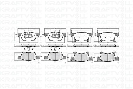 Opel On Fren Balatası 14 Jant Corsa E 14 > Adam 13 > - Kraftvoll 07010096