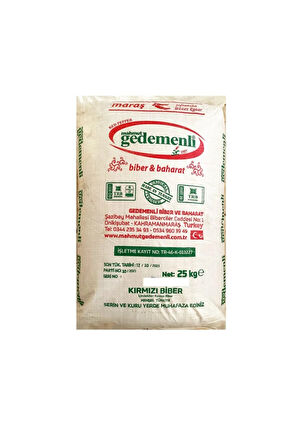 Kırmızı Pul Biber 25 kg