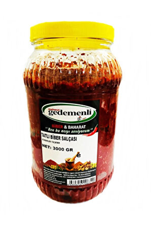 Ev Tipi Tatlı Biber Salçası 3 Kg
