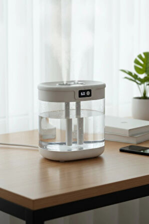 Blic G15 G15 Digital Çift Sprey Hava Nemlendirici 1.5 Litre Kapasiteli, Ultrasonik Soğuk Buhar Makinesi ve Gece Lambası