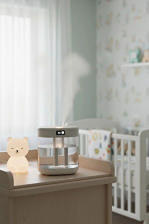 Blic G15 G15 Digital Çift Sprey Hava Nemlendirici 1.5 Litre Kapasiteli, Ultrasonik Soğuk Buhar Makinesi ve Gece Lambası