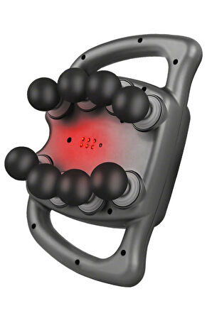 Glr Wnk-569 Dijital Ekranlı Güçlü Masaj Tabancası - 8 Başlıklı  99 Hız Ayarı