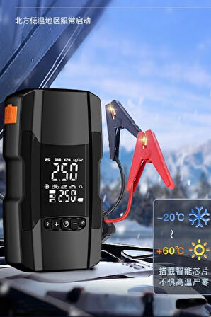 Blackbird RT-602 Akıllı Dijital Lastik Şişirme Pompası | 150 PSI | 12V Akü Takviye Taşınabilir Cihazı