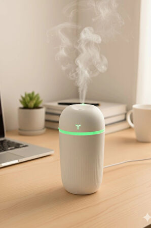 KT-H09 420 Ml Taşınabilir Mini USB Hava Nemlendirici | Araç ve Ofis İçin Renkli Işıklı