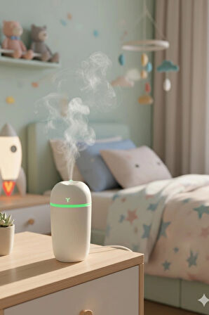 KT-H09 420 Ml Taşınabilir Mini USB Hava Nemlendirici | Araç ve Ofis İçin Renkli Işıklı