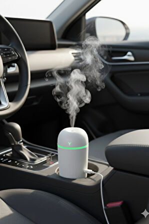 KT-H09 420 Ml Taşınabilir Mini USB Hava Nemlendirici | Araç ve Ofis İçin Renkli Işıklı