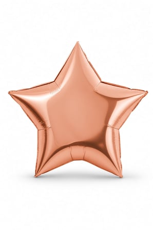 Folyo Balon Yıldız Rosegold 18 İnç 45 cm Metalik Doğum Günü Nişan Söz Parti Süsleme Dekoru