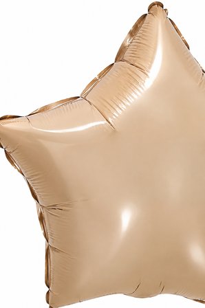 Folyo Balon Yıldız Karamel 18 İnç 45 cm Metalik Parti Doğum Günü Kutlama Dekorasyon Balonu