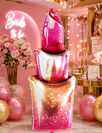 Folyo Balon Ruj Model Bride Bekarlığa Veda Partisi 40x95 cm Parti Süsü Dekor Balon