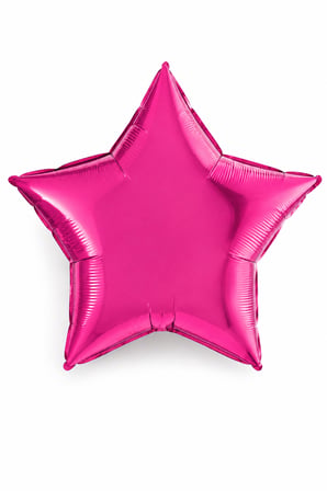 Pembe Yıldız Folyo Balon 18 İnç 45 cm Doğum Günü Parti Kutlama Fotoğraf Alanı Dekor Süsü