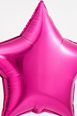 Pembe Yıldız Folyo Balon 18 İnç 45 cm Doğum Günü Parti Kutlama Fotoğraf Alanı Dekor Süsü