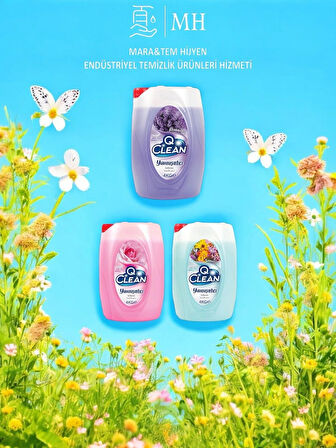 Q Clean Çamaşır Yumuşatıcı 4lt x 3 Adet (Taze Gül-Romantic-Sensilive )