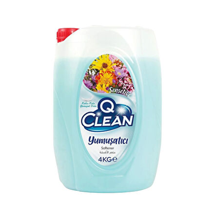 Q Clean Çamaşır Yumuşatıcı 4lt x 3 Adet (Taze Gül-Romantic-Sensilive )